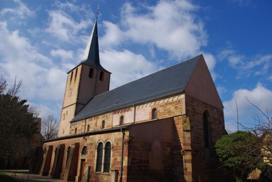 L'église protestante de Dorlisheim...