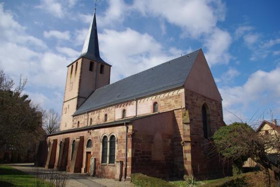 L'église protestante de Dorlisheim...