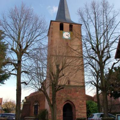 L'église protestante de Dorlisheim...